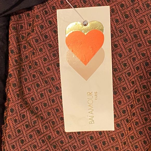 NWT Bai Amour French Lagenlook Dress. Brick Red Color.  Large - Picture 7 of 8